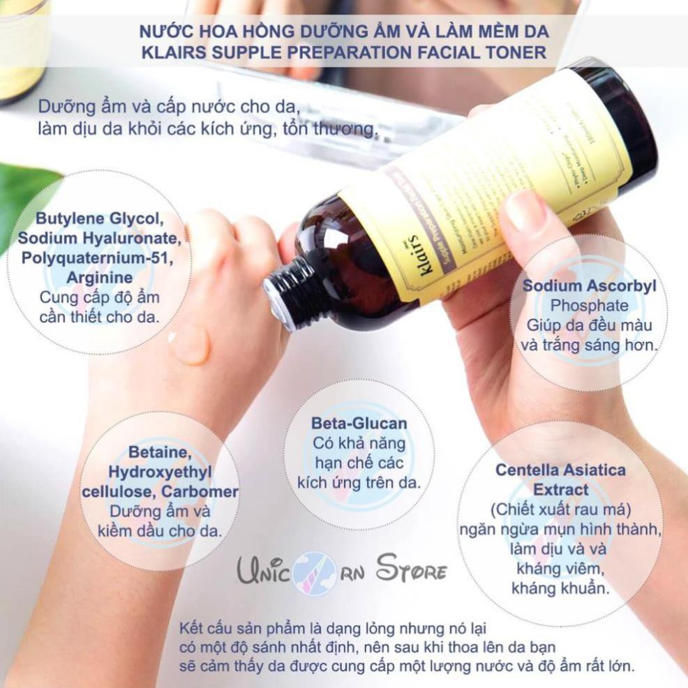 [Chuẩn auth 100%, đủ bill, đi air ✈️]Nước hoa hồng Klairs Supple Preparation Toner 180ml | BigBuy360 - bigbuy360.vn
