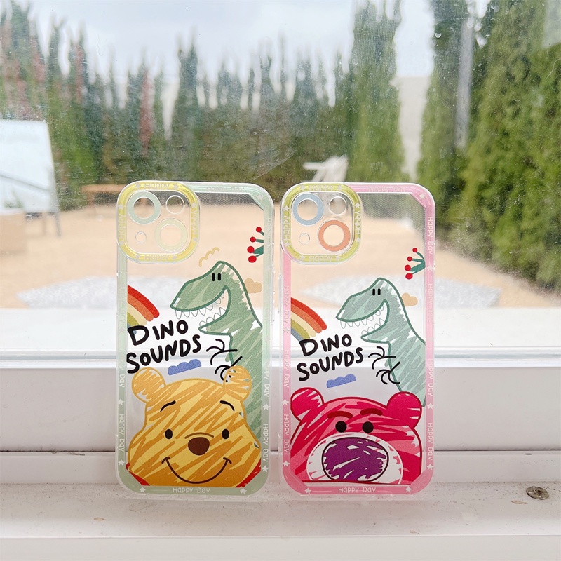 Ốp Điện Thoại Mềm Trong Suốt Chống Sốc In Hình Gấu Pooh Cho iPhone 14 13 12 11 Pro Max XR X XS Max 7 8 Plus
