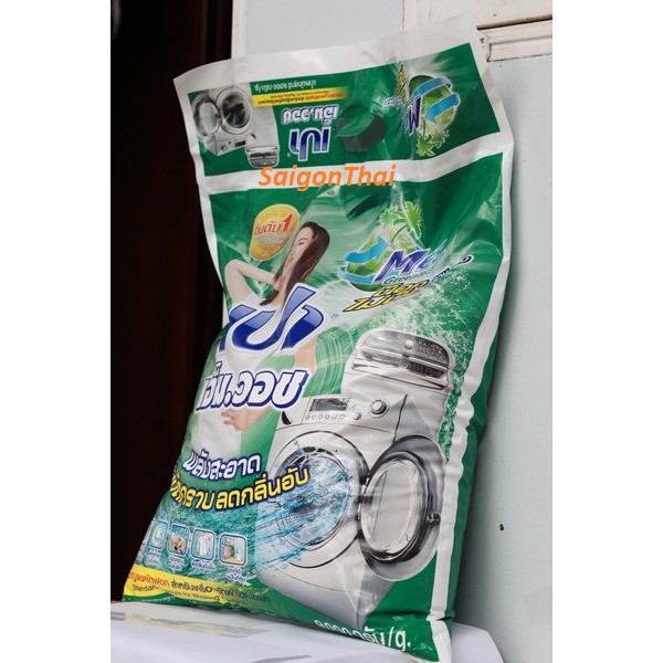 Bột giặt PAO 9 kg M-wash Lion Thái Lan