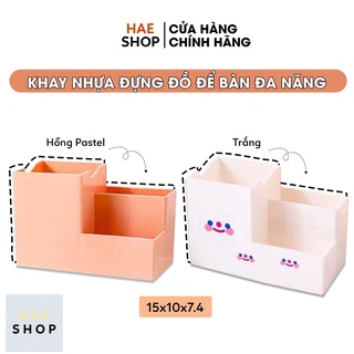 Khay Kệ Nhựa Đựng Đồ Để Bàn Đa Năng - Kích Thước 15x10x7.5  - Hae Shop