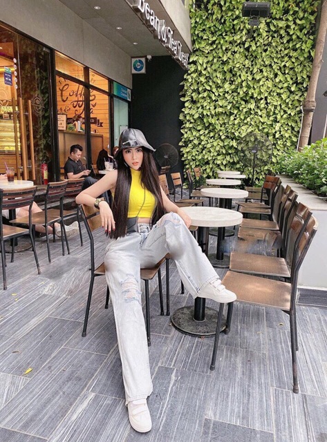 Áo ba lỗ cổ 3 phân