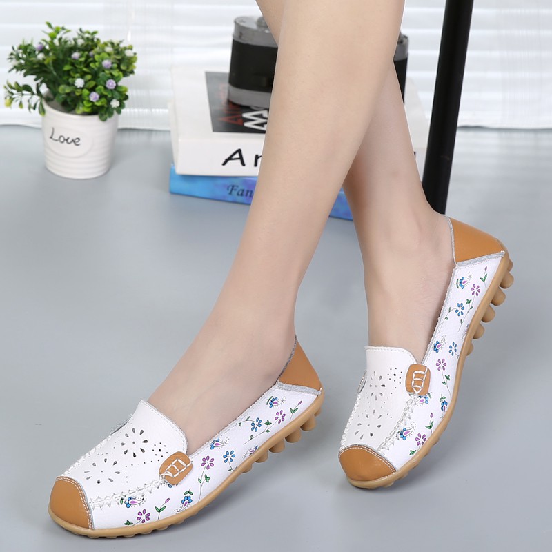 Giày Đế Bệt YOZOH Màu Vàng Thời Trang Xinh Xắn Cho Nữ Size 35-42