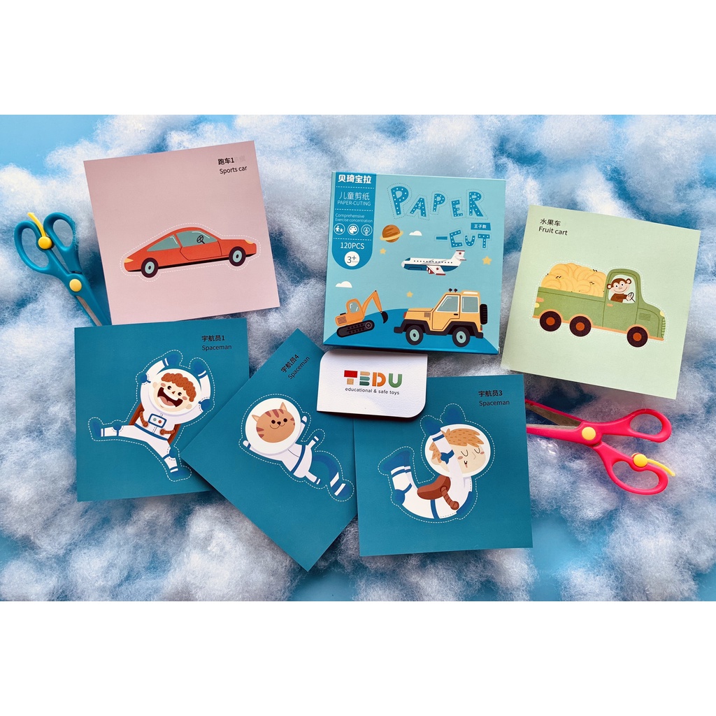 Bộ giấy cắt thủ công - Paper cut Tedu