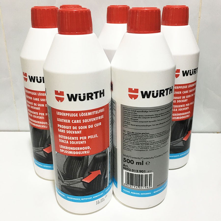 Dung Dịch Bảo Dưỡng Chống Nứt Chống Bạc Màu Ghế Da Wurth 500ml