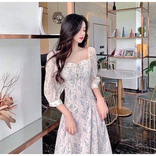 Đầm hoa vintage QC