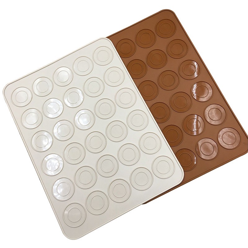 Khuôn Silicone 30 Ô Làm Bánh Macaroon