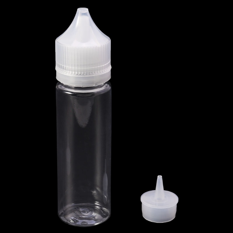 Bình Nước Rỗng 10ml - 120ml Bằng Nhựa Trong Suốt Có Nắp Dài