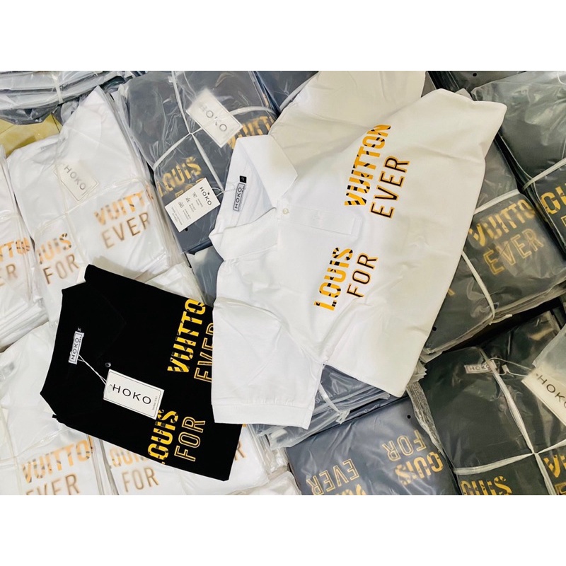 [Mã SRBACK010912 hoàn 20K xu đơn 50K] Áo Polo nam cổ trụ phối in hình form ôm dáng chuẩn chất vải cotton thoáng mát | BigBuy360 - bigbuy360.vn