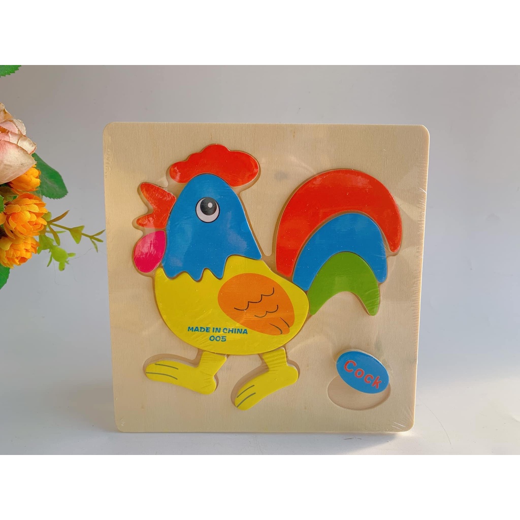Bộ đồ chơi 10 bảng ghép hình 3D dành cho bé phát triển toàn diện