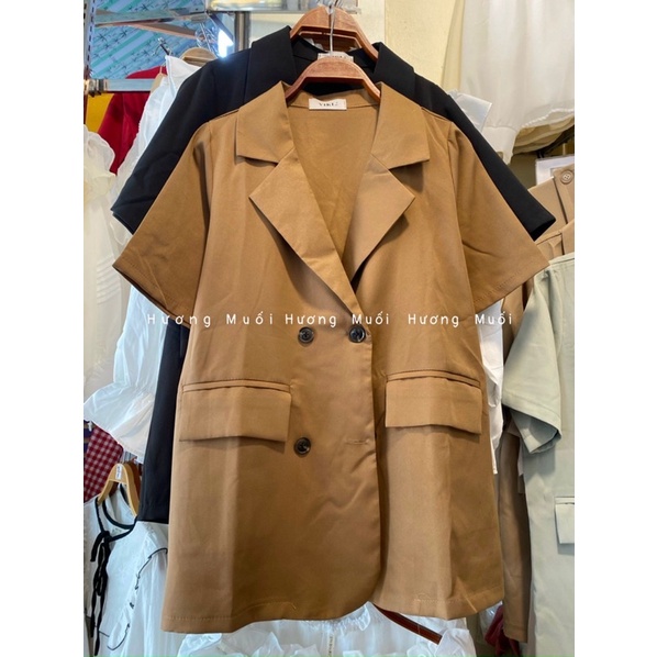 Áo blazer cộc tay 4 cúc - ảnh thật | BigBuy360 - bigbuy360.vn