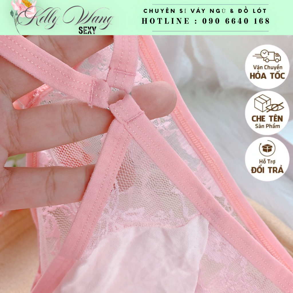 Q11.HCM -Quần lót ren lưới sexy TG008  thấm hút mồ hôi co giãn thoải mái - quần chíp nữ sexy - KELLY WANG