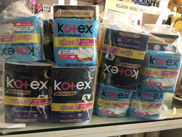 Băng vệ sinh Kotex Khô Thoáng Mới Siêu mỏng cánh Hàng tặng số lượng có hạn