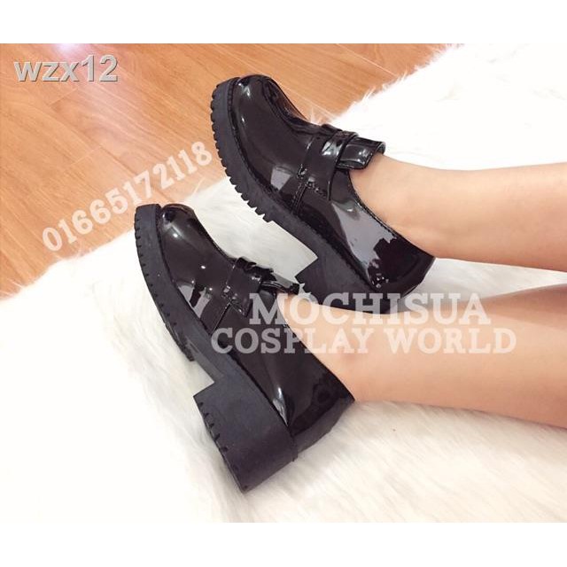 💝💝CÓ SẴN Giày Học Sinh Nhật J Cosplay Đen Da Bóng MS226 (Ảnh Thật) | BigBuy360 - bigbuy360.vn