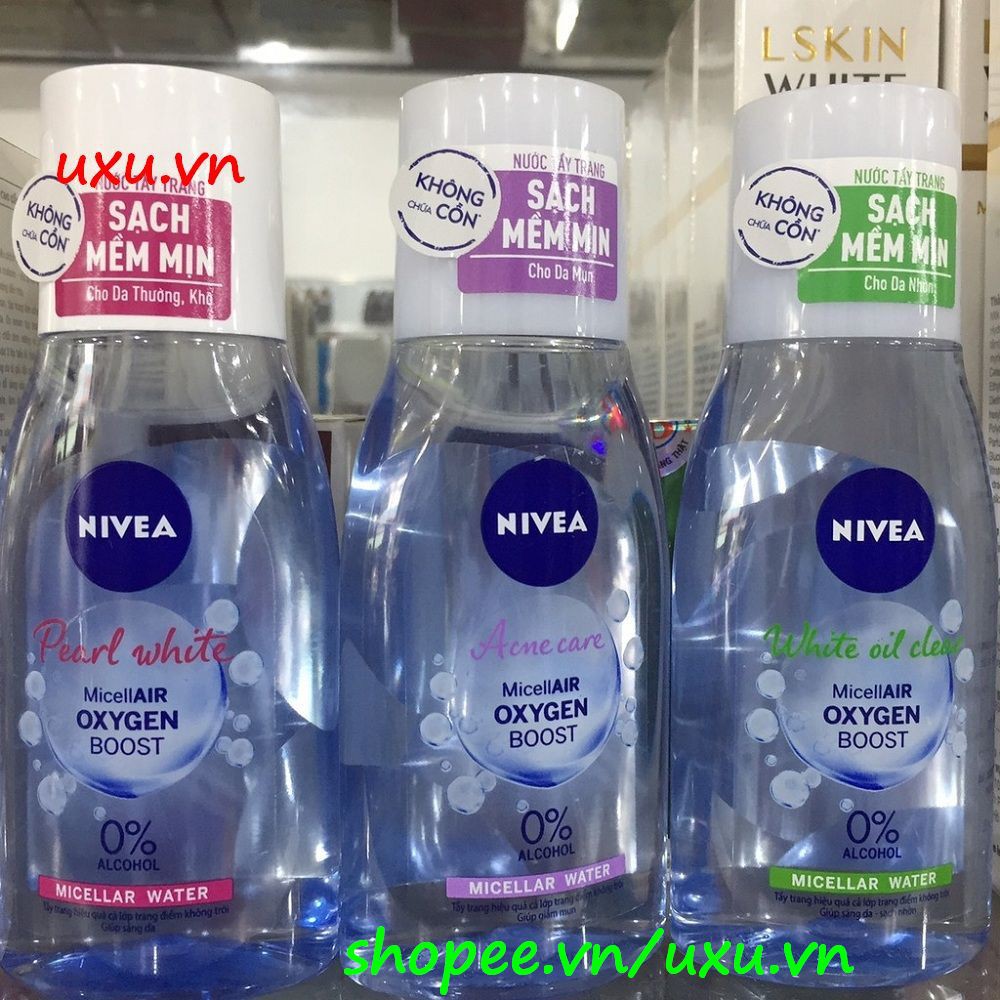 Nước Tẩy Trang 125Ml Nivea Xanh Cho Da Nhờn Micellar Water Ngăn Nhờn Và Ngừa Mụn, Với uxu.vn Tất Cả Là Chính Hãng.