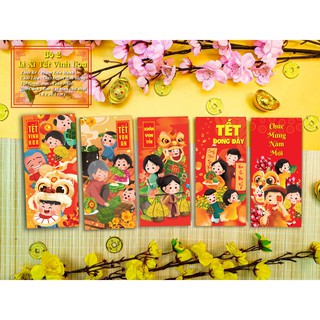Set 6 bao lì xì đẹp 2021 - Nhiều mẫu