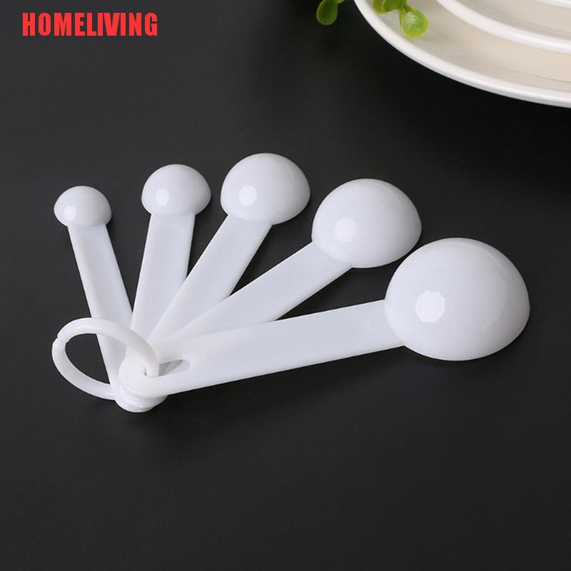 Set 5 Muỗng Đo Lường Bằng Nhựa Tiện Dụng Khi Làm Bánh