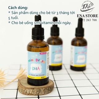 DHA mini drops của Anh dạng giọt cho bé