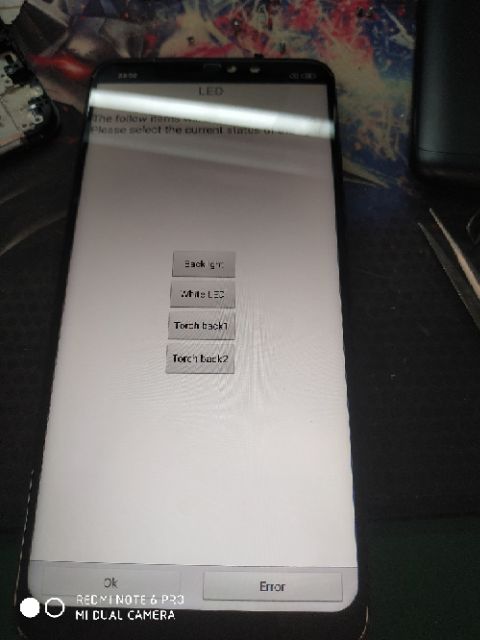 Màn hình full  Redmi Note 6 Pro zin tháo máy ép kính chính hãng.