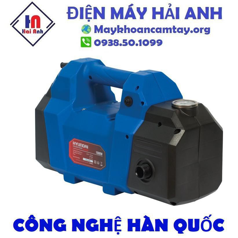 Máy xịt rửa xe mini áp lực cao Hyundai HRX815 chính hãng - Tự hút phun nước vệ sinh xe máy, ô tô. BH 6 tháng