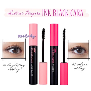 (HSD 29/11/2025) Chải mi Peripera Ink Black Cara