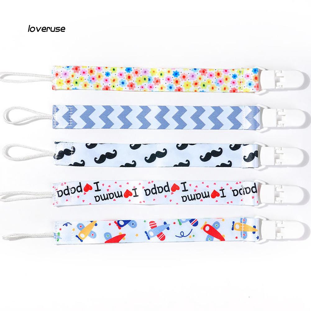 Dây giữ ti giả có kẹp gắn áo em bé tiện dụng chất lượng cao