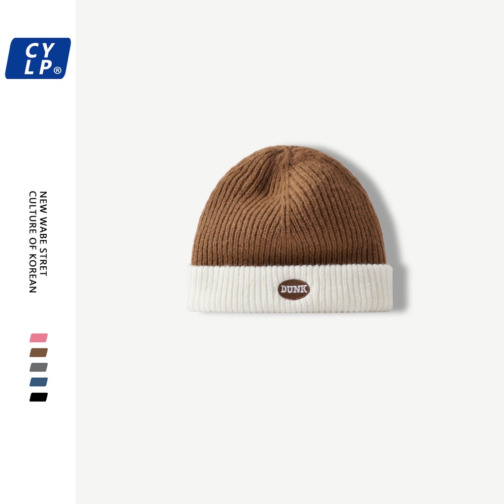 Mũ Len Thêu Chữ Phong Cách Hàn Quốc Cho Cặp Đôi