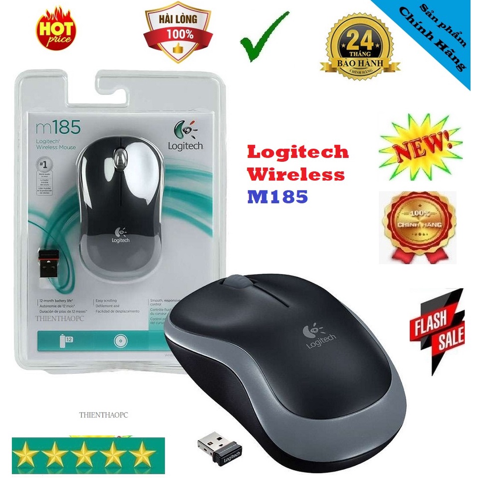 Chuột Quang Không Dây Logitech M185