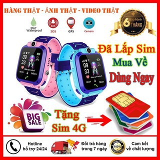 Đồng hồ thông minh Trẻ Em Q12 Định Vị, Nghe Gọi, Chống Nước IP67, Chụp Ảnh (Bản Tiếng Việt)