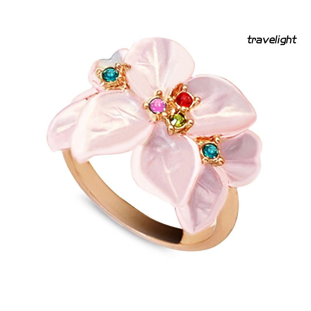 Nhẫn Hợp Kim Hình Hoa Thời Trang Sang Trọng Cho Nữ