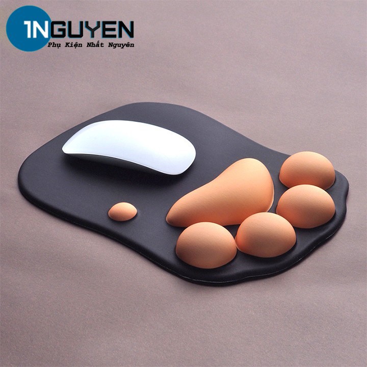 Lót chuột có đệm tay - Bàn Di Chuột Silicon Hình Tay Mèo ngộ nghĩnh chống mỏi, chai tay | Mouse Pad