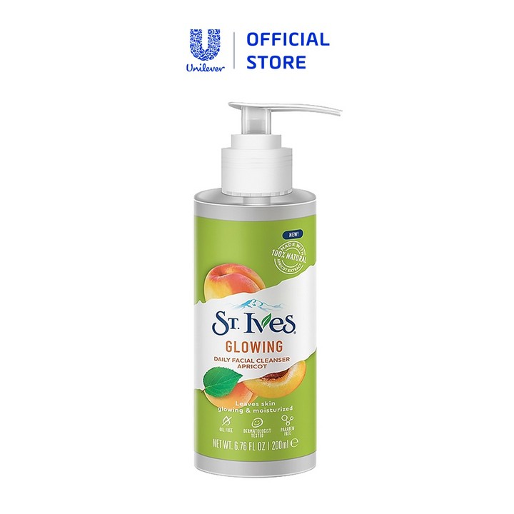 Sữa rửa mặt St.Ives trái mơ tươi mát 200ml