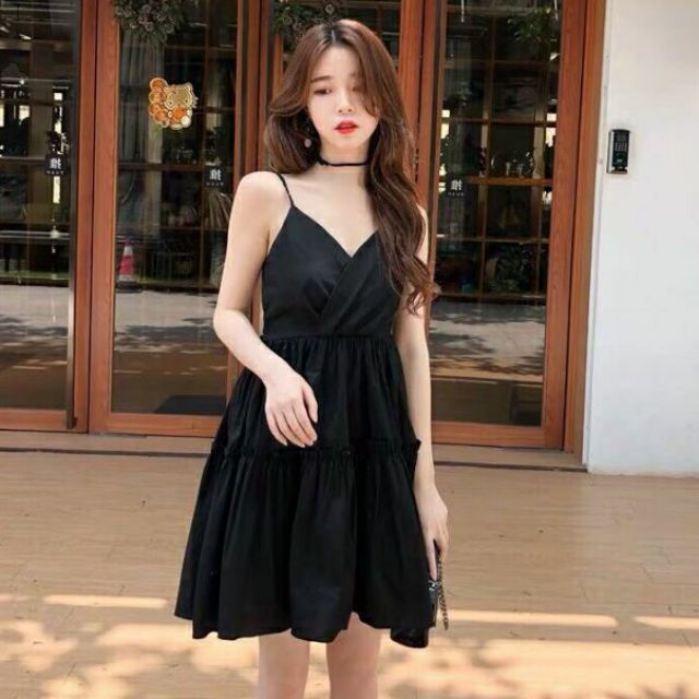 Đầm 2 dây babydoll hở lưng xinh xắn vải siêu đẹp. | BigBuy360 - bigbuy360.vn