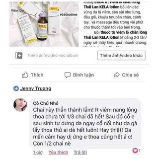 viêm lỗ chân lông kela lotion