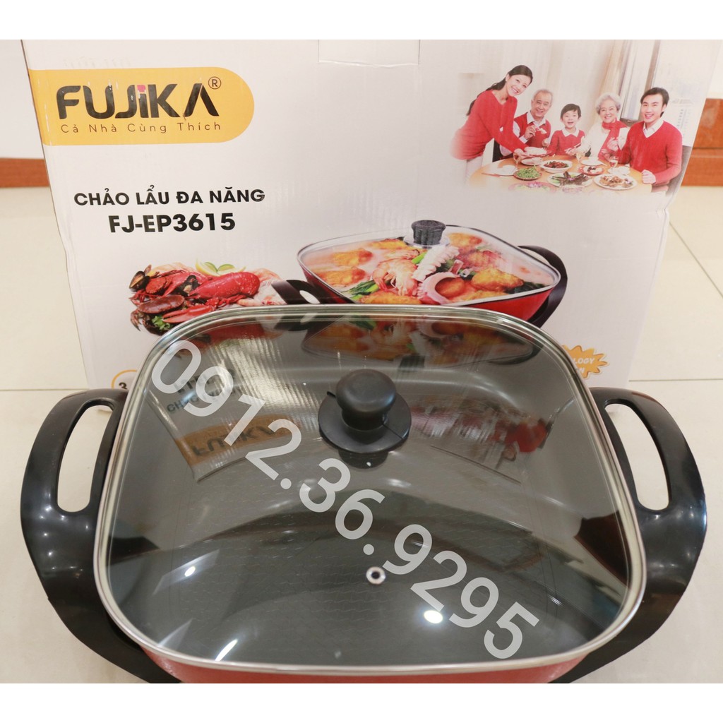 Nồi Lẩu Điện Đa Năng Cao Cấp FUJIKA 3615 Làm Nóng Nhanh, An Toàn Bền Bỉ, Bảo Hành 12 Tháng