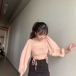 Áo rút dây tay dài