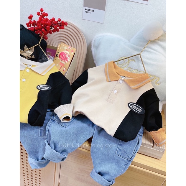 [SET BÉ TRAI] Bộ bé trai cực ngầu phối quần jean chất cho bé trai