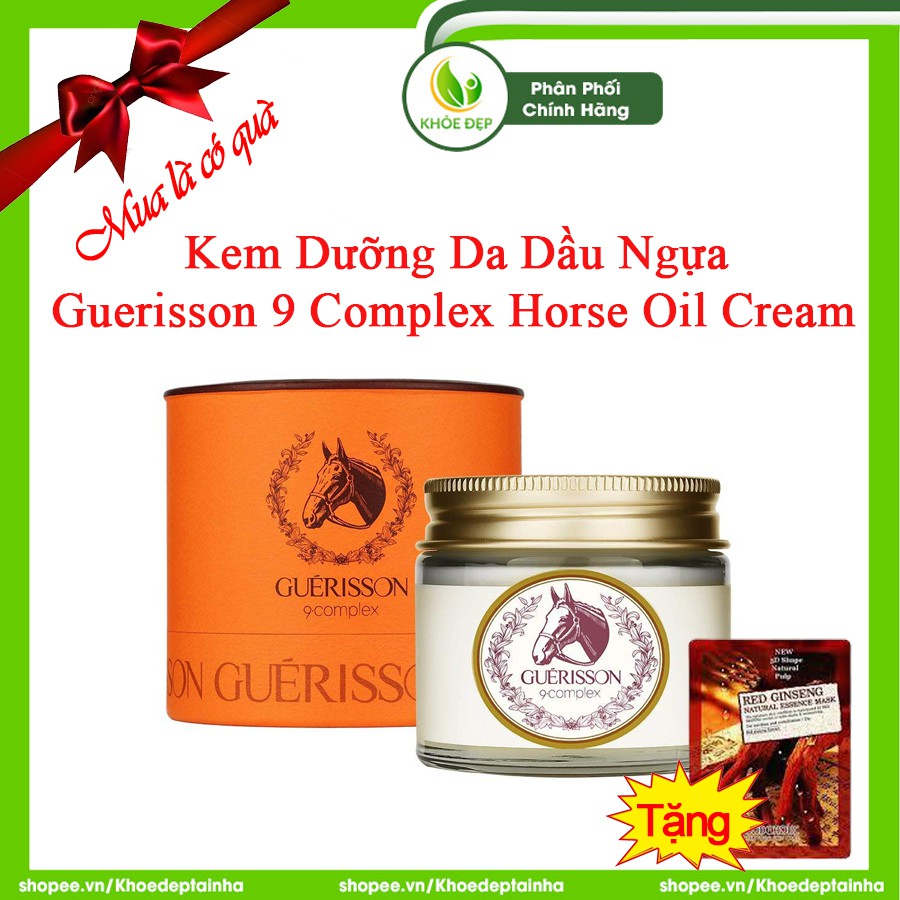 [ CHÍNH HÃNG ] Kem Dưỡng Da Dầu Ngựa GUERISSON 9 COMPLEX HORSE OIL CREAM 70g