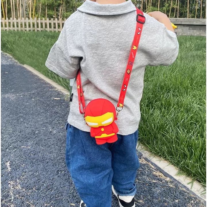 Túi Đeo Chéo Silicon Hình Siêu Anh Hùng Cho Bé Trai