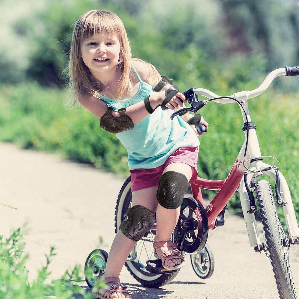 Bộ 6 Miếng Đệm Bảo Vệ Đầu Gối / Khuỷu Tay / Đầu Gối 6 Trong 1 Tiện Dụng Khi Chơi Thể Thao / Trượt Ván