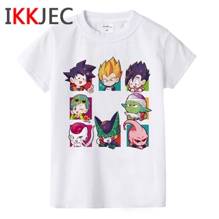 Áo Thun Tay Ngắn In Hình Dragon Ball Z Dễ Thương Cho Bé