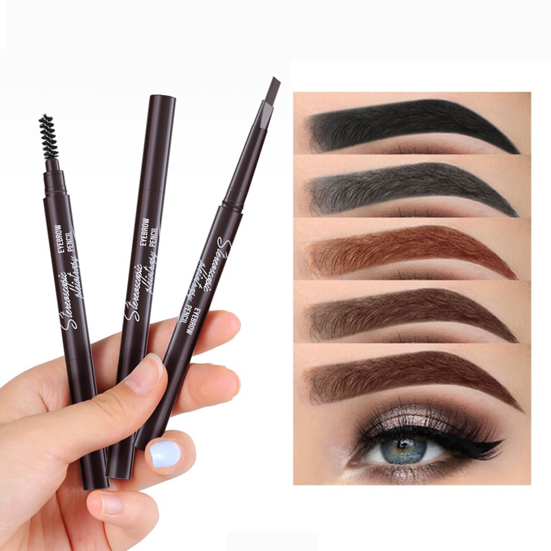 Bút kẻ lông mày chống thấm nước và mồ hôi kèm cọ | BigBuy360 - bigbuy360.vn