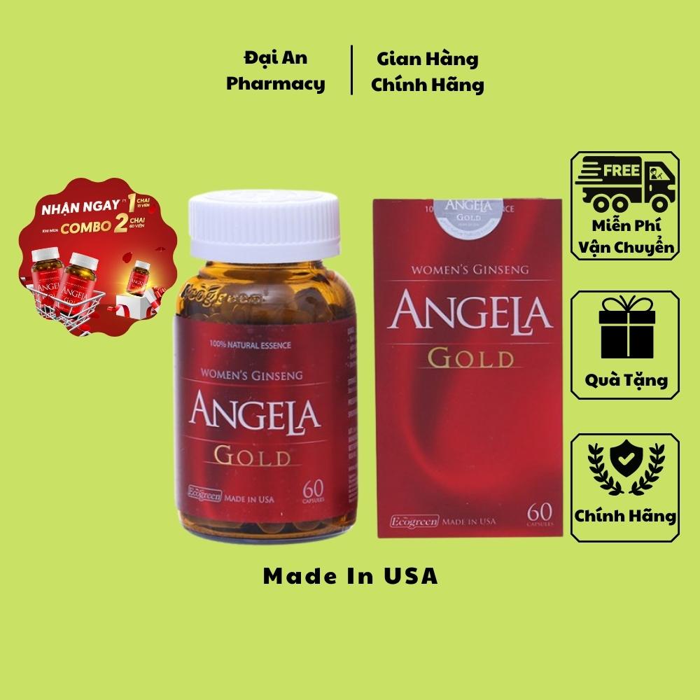 Viên Uống Sâm Angela Gold Tăng Cường Sinh Lý Nữ - Hộp 60 Viên