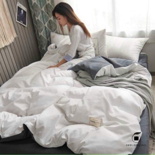 🍃 Bộ sưu tập Chăn Ga Gối 2 [CÓ CHĂN LÓT BÔNG THÔNG MINH] Cotton Basic đơn giản 🍃 | BigBuy360 - bigbuy360.vn