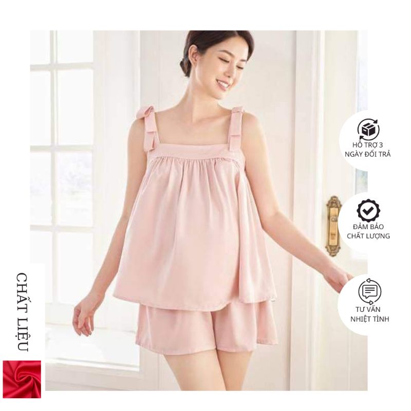 Bộ hai dây lụa nơ 2 bên sang chảnh