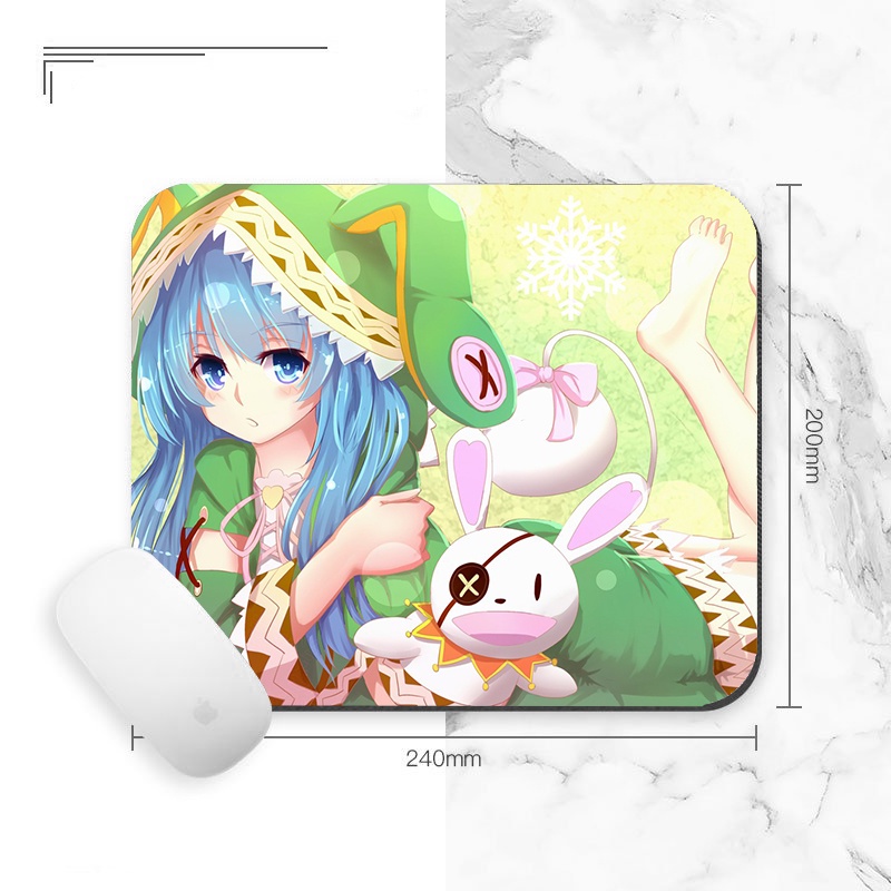 Miếng lót chuột IN HÌNH Date a live anime chibi tiện lợi xinh xắn