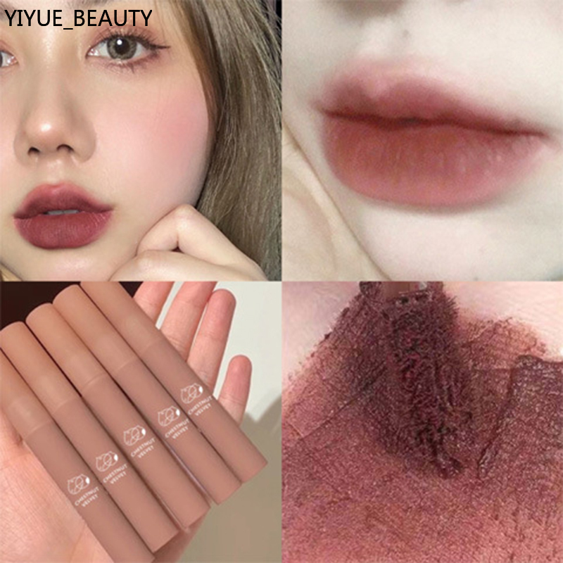 [Hàng mới về] Son kem lì DAIMANPU nhung mịn kháng nước chống khô môi lâu trôi