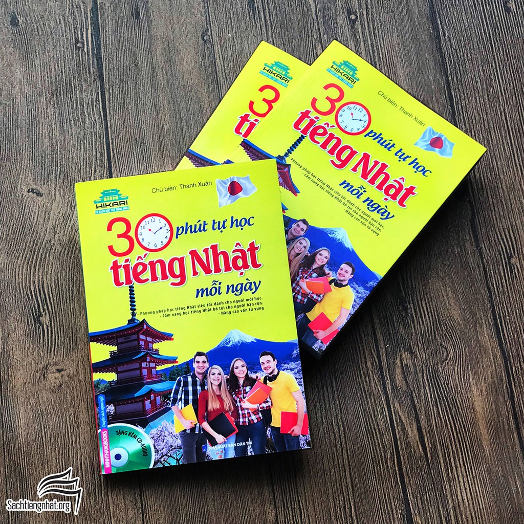 Sách tiếng Nhật - Hikari - 30 phút tự học tiếng Nhật mỗi ngày (sách hai màu kèm CD)