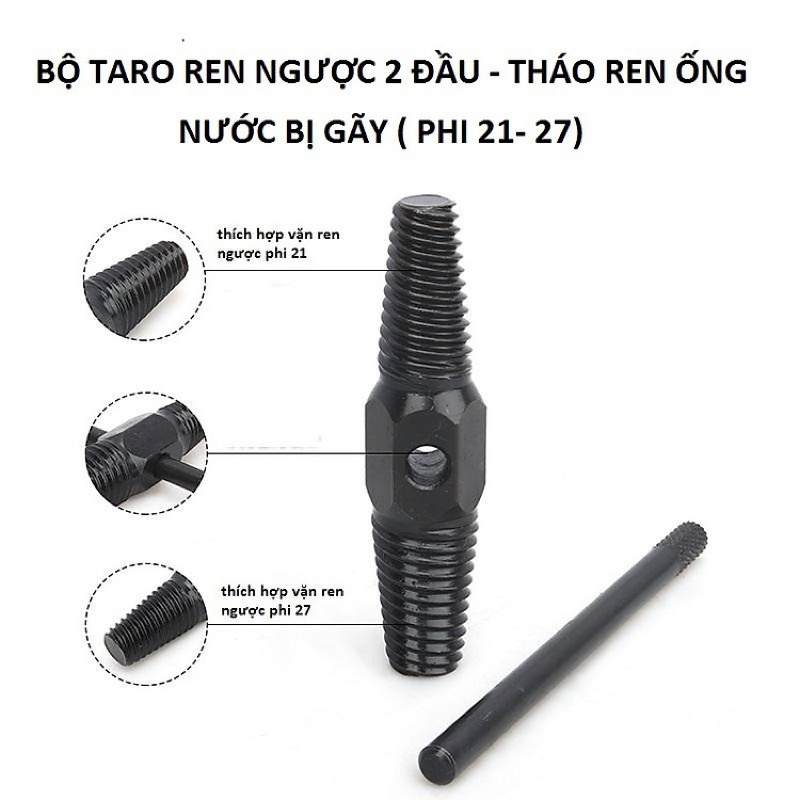 Tháo ren gãy, mũi tháo đầu ống nước gãy, tháo đầu ống nước Hay lấy ốc gãy