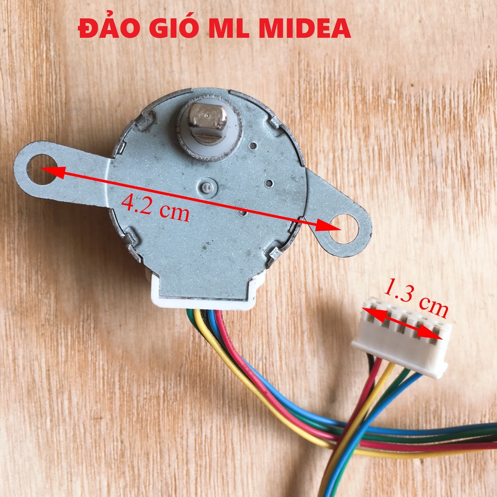 [SẴN HÀNG] Motor đảo gió máy lạnh Midea [ẢNH THẬT] Quạt đảo Midea, Motor chậm vẫy gió điều hoà