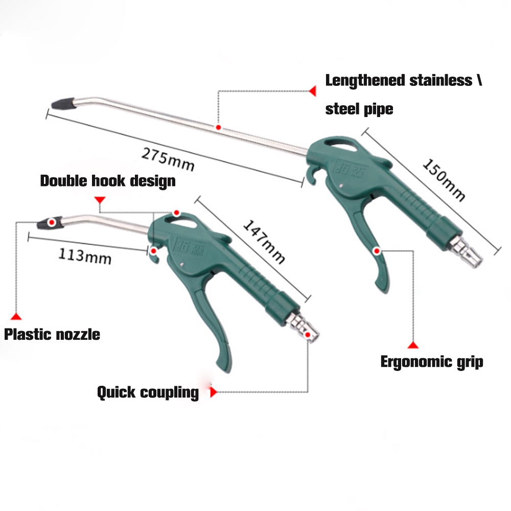Súng thổi khí Máy nén khí Máy làm sạch Máy nén Kích hoạt Súng Máy làm sạch Bột Công cụ cho Máy nén khí Súng thổi khí